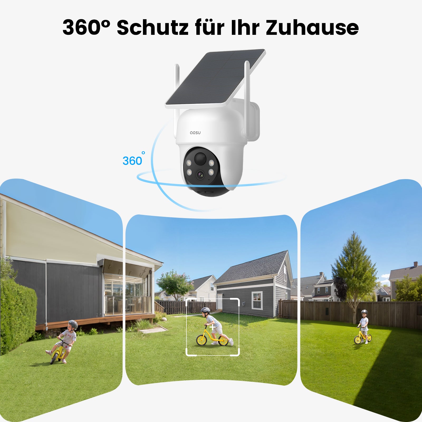 SolarCam D1 Classic Kit (6-Cam mit 2.Gen Basisstation)