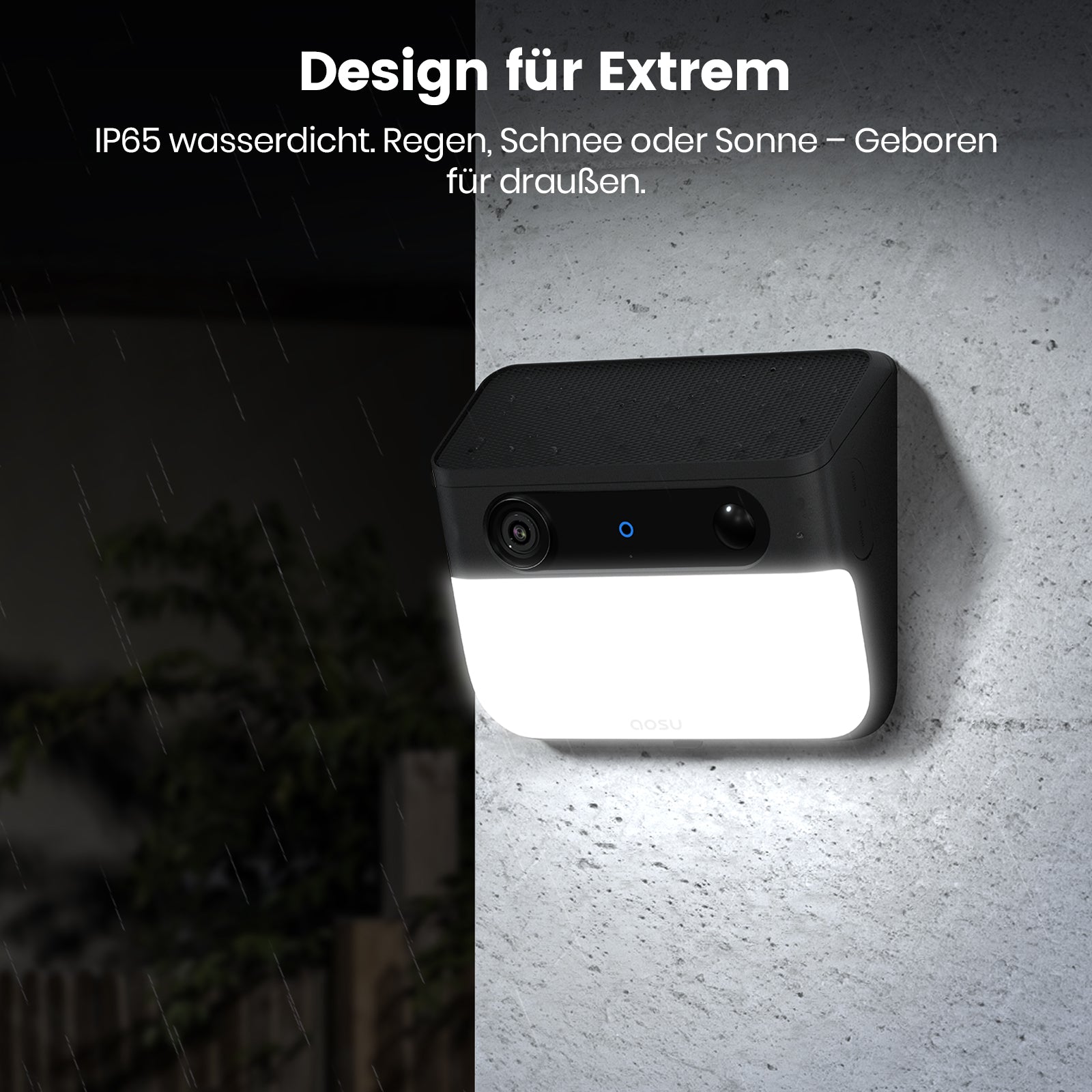 Solar Wall Light Cam Pro
