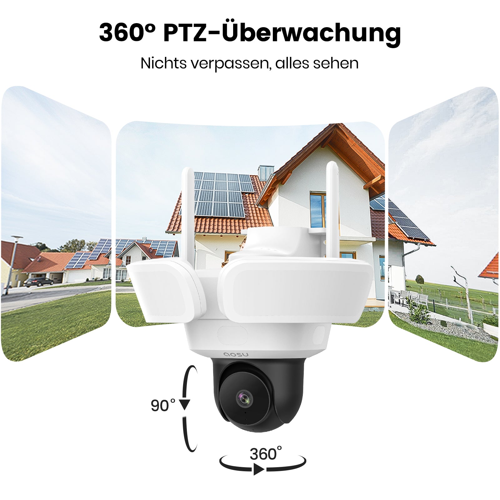 SolarCam D1 Classic Kit + Video Doorbell Pro + Floodlight Cam Pro