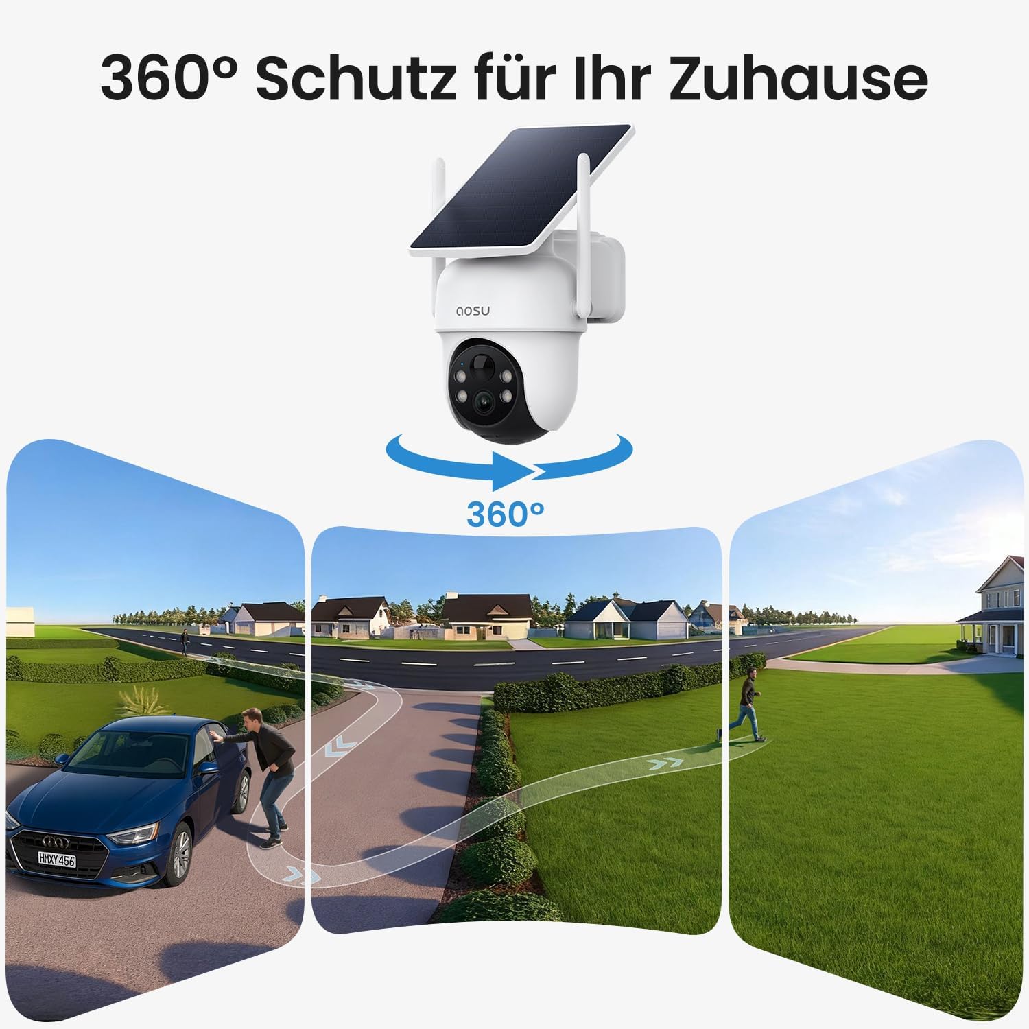 SolarCam D1 Classic Kit + Video Doorbell Pro + Floodlight Cam Pro