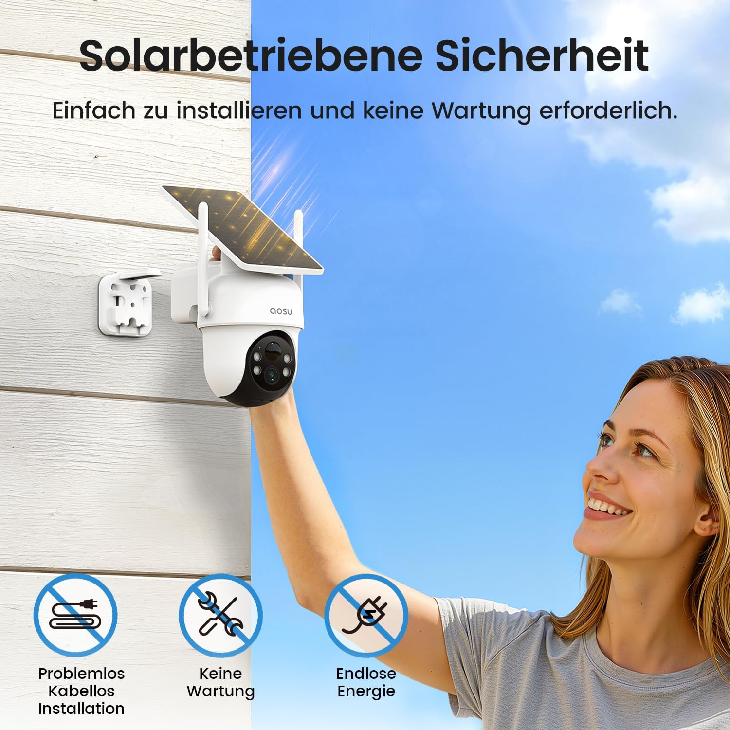 SolarCam D1 Classic Kit + Video Doorbell Ultra + IndoorCam P1 Pro