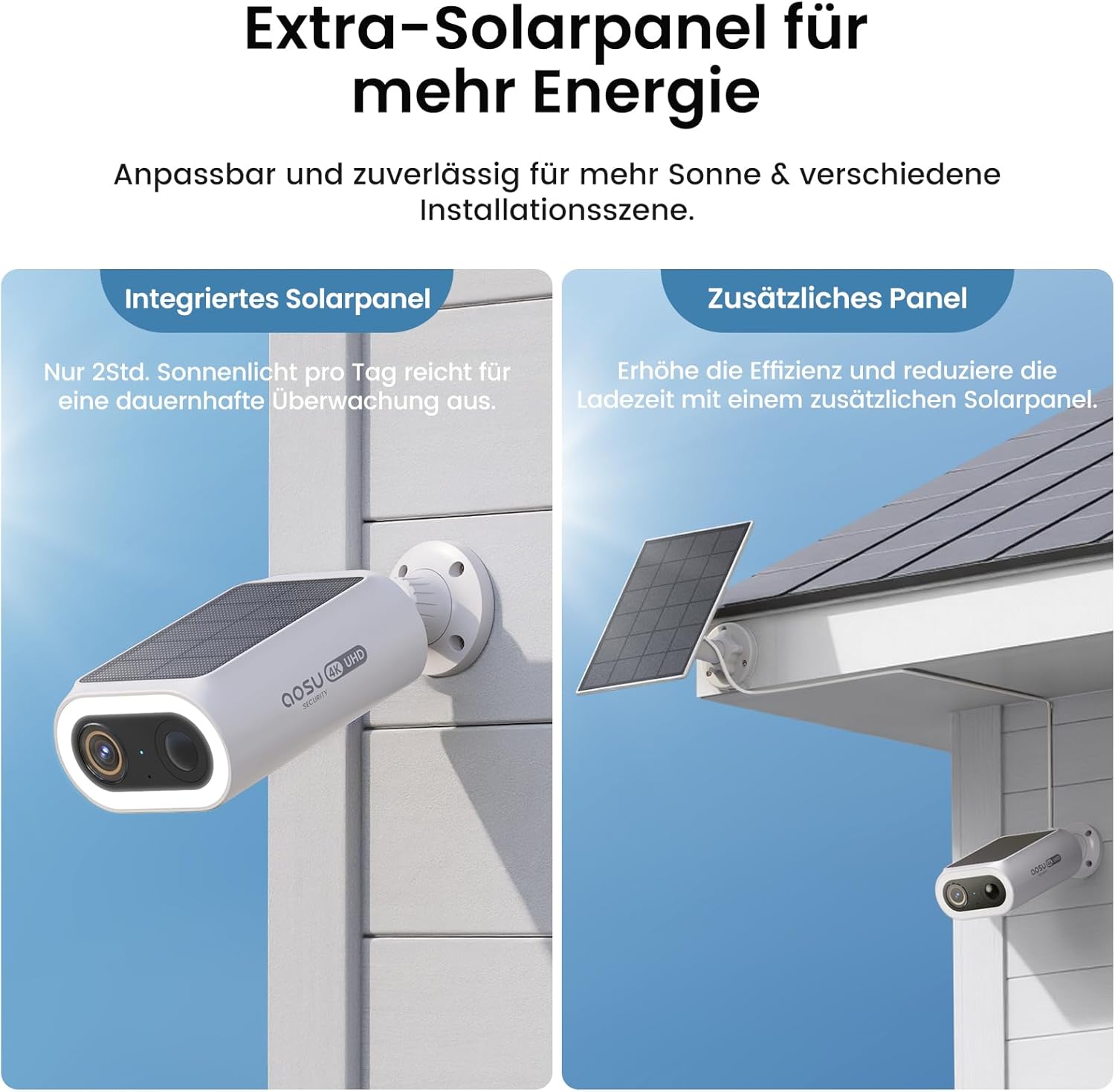 4K SolarCam P1 Max mit HomeCortex System