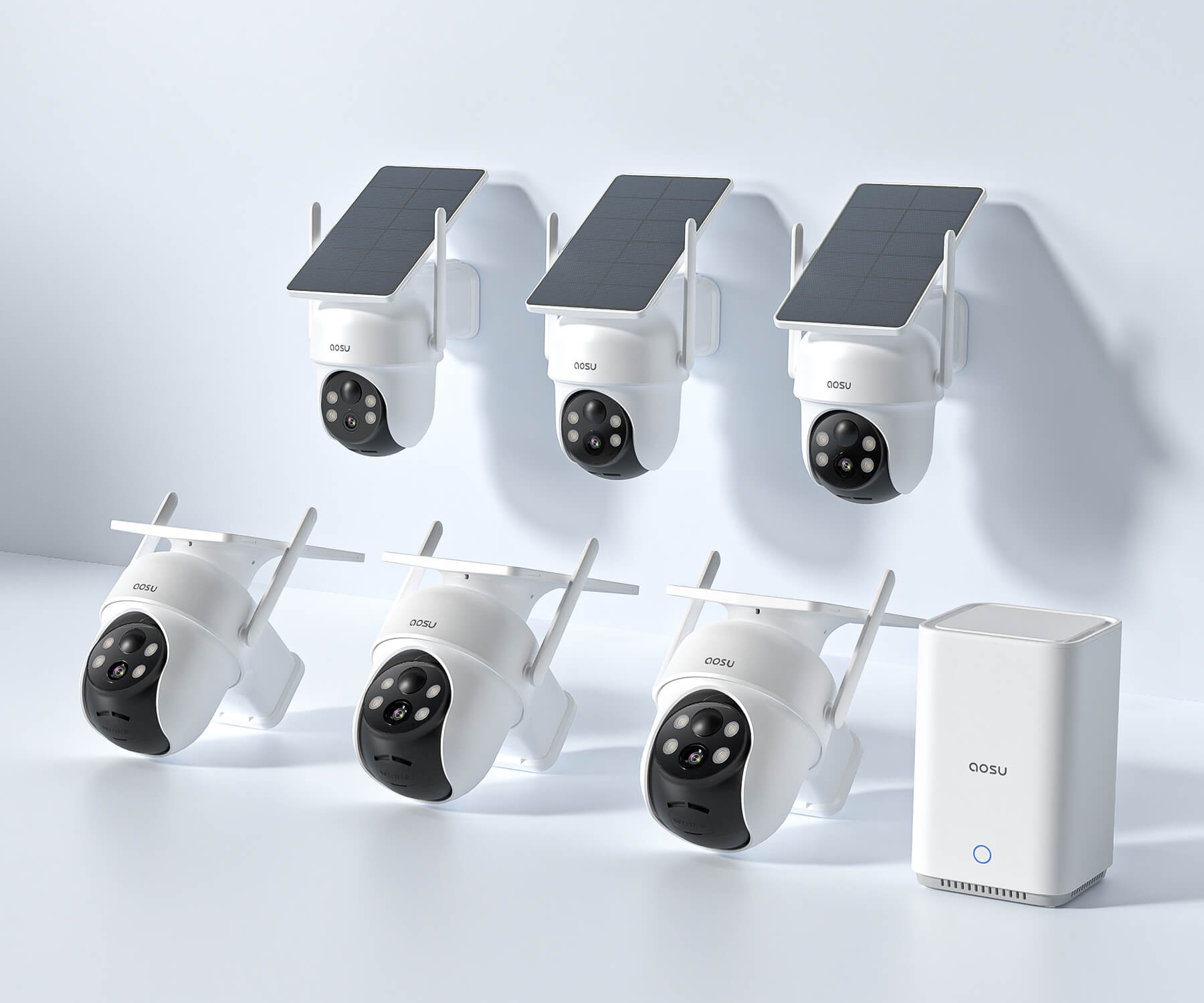 SolarCam D1 Classic Kit (6-Cam mit 2.Gen Basisstation)