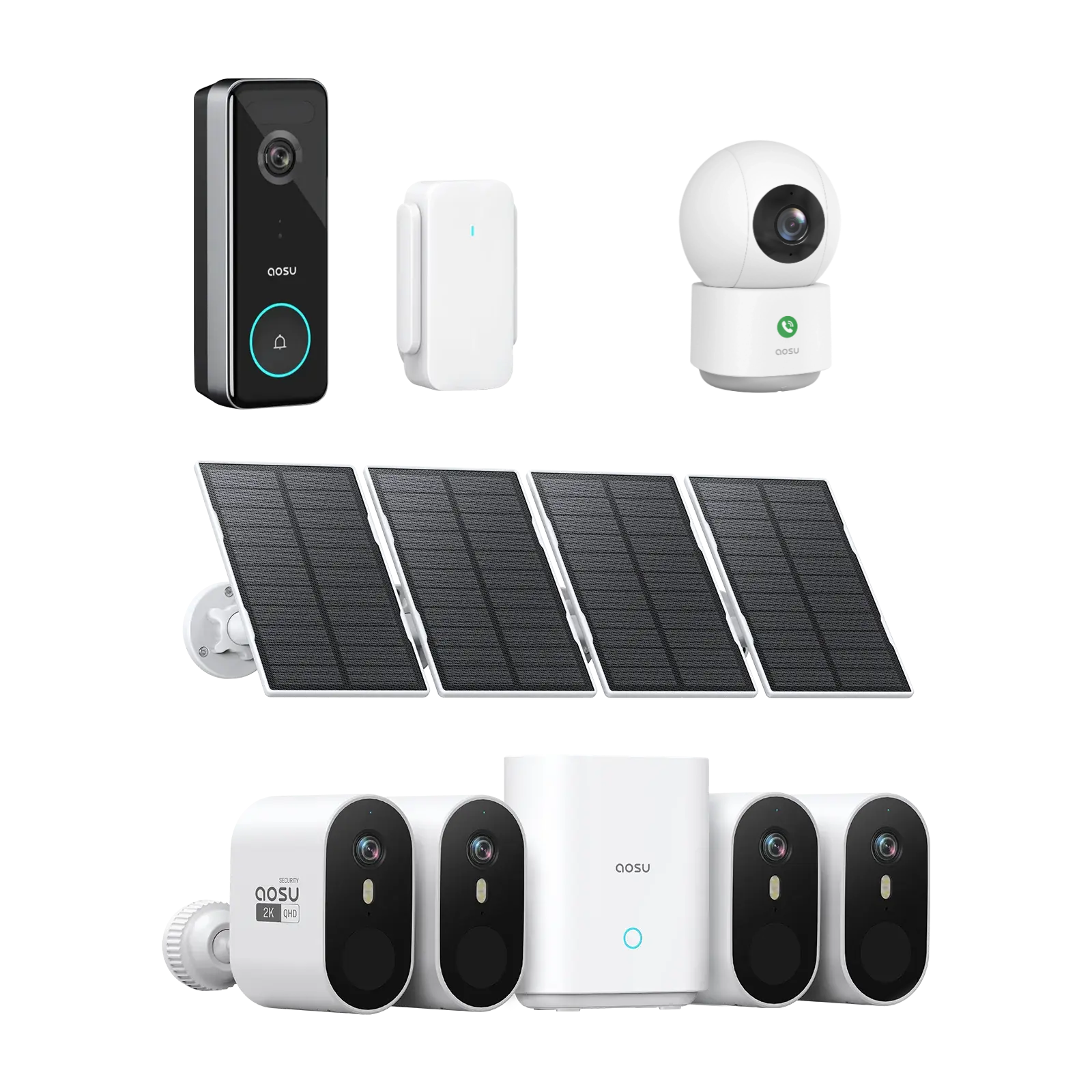 SolarCam System Max + Video Doorbell Ultra + IndoorCam P1 Pro