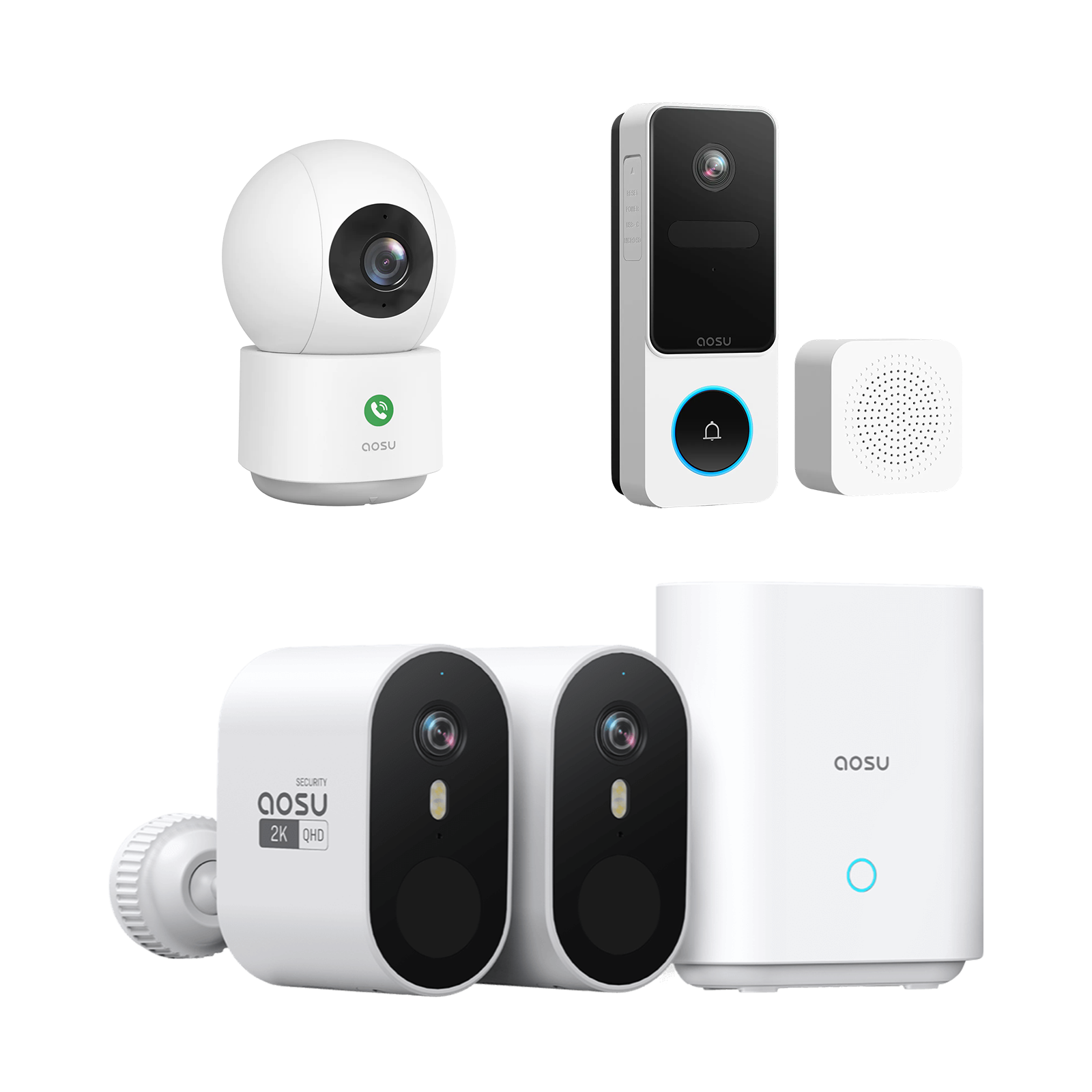 2-Cam Kit + Video Doorbell SE + IndoorCam P1