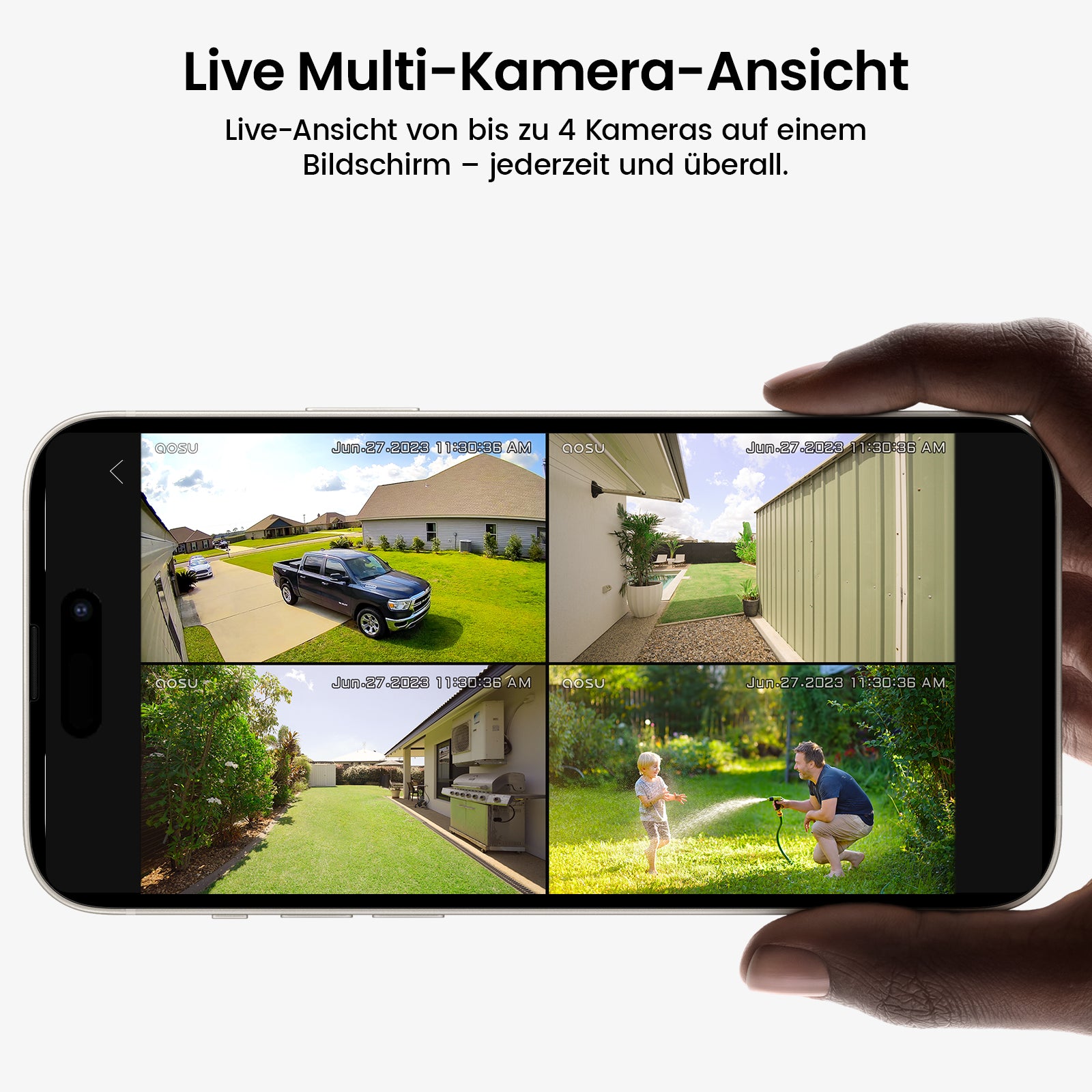 SolarCam D1 Classic Kit (6-Cam mit 2.Gen Basisstation)