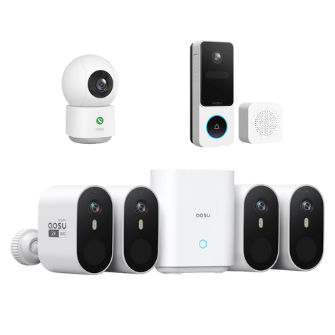 WirelessCam System Pro + Video Doorbell SE + IndoorCam P1