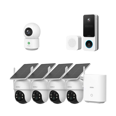 SolarCam D1 Classic Kit + Video Doorbell SE + IndoorCam P1