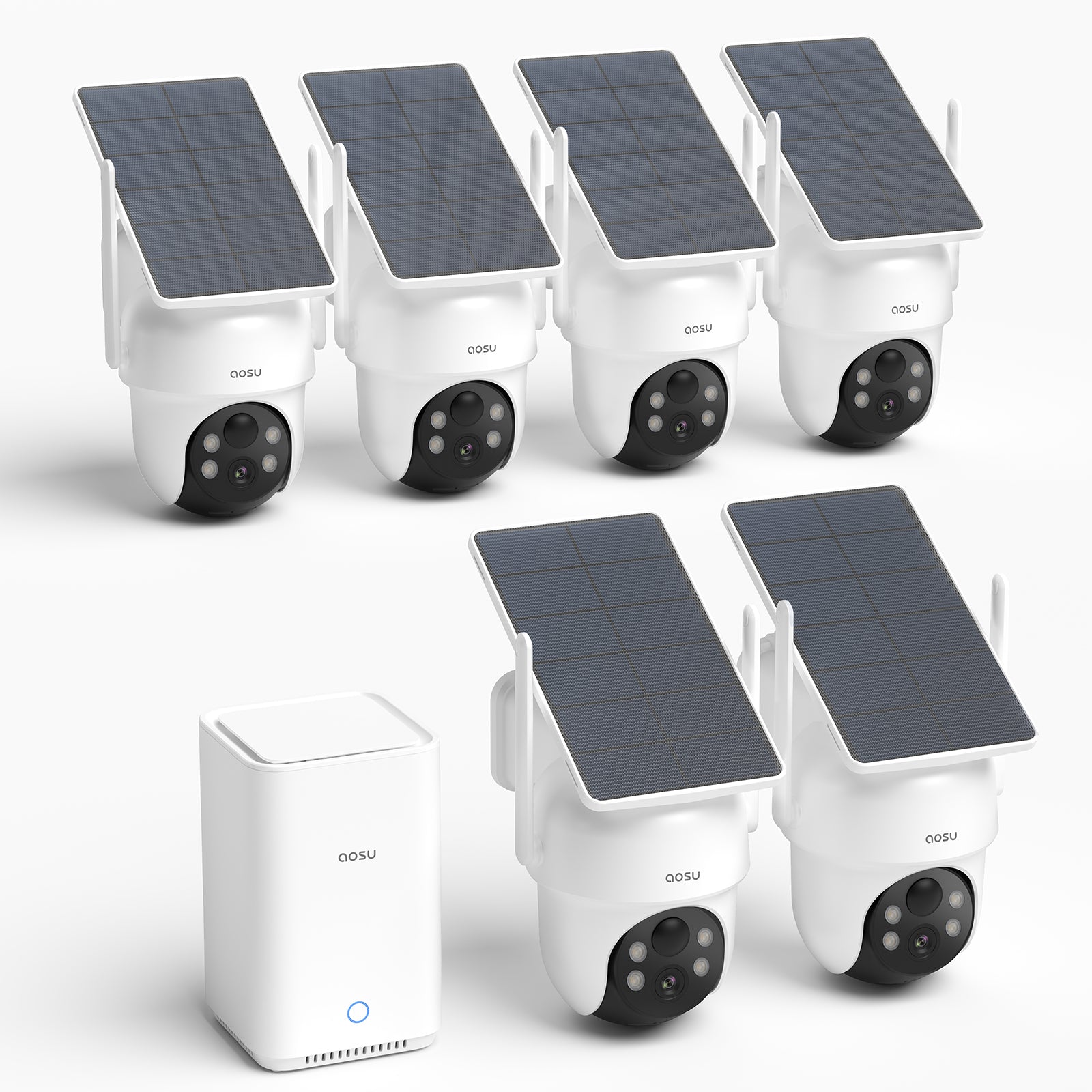 SolarCam D1 Classic Kit (6-Cam mit 2.Gen Basisstation)