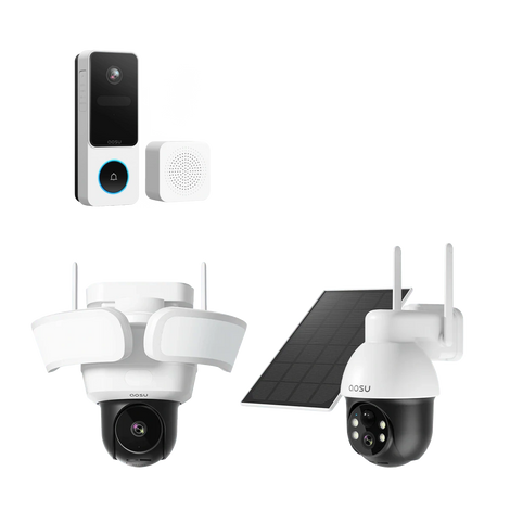 SolarCam D1 SE + Video Doorbell SE + Floodlight Cam Pro