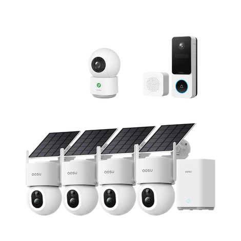 SolarCam D1 Max (Gen2. aosuBase) + Video Doorbell SE + IndoorCam P1 Pro