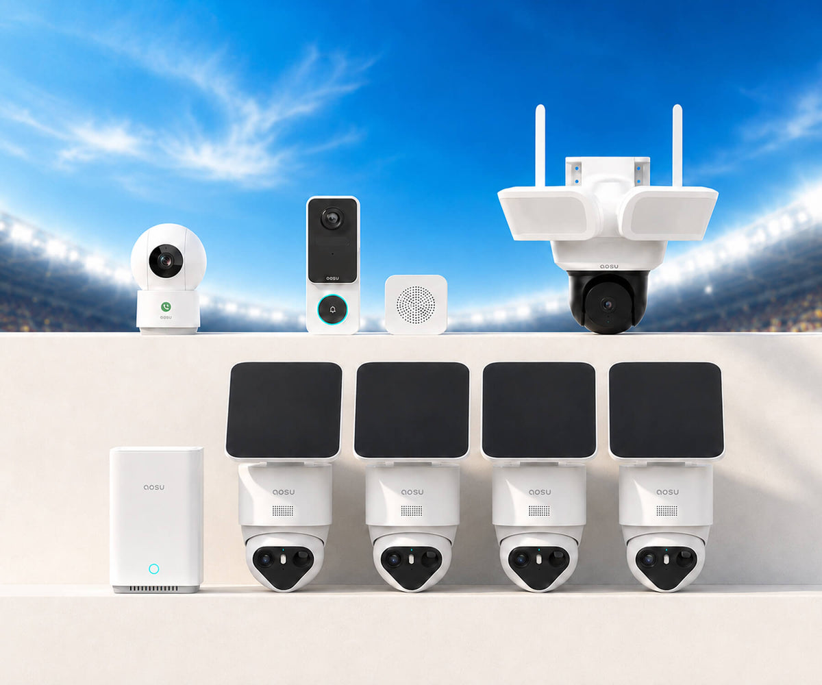 SolarCam T2 Ultra (New aosuBase System) + Video Doorbell SE + Floodlight Cam Pro + IndoorCam P1 Pro