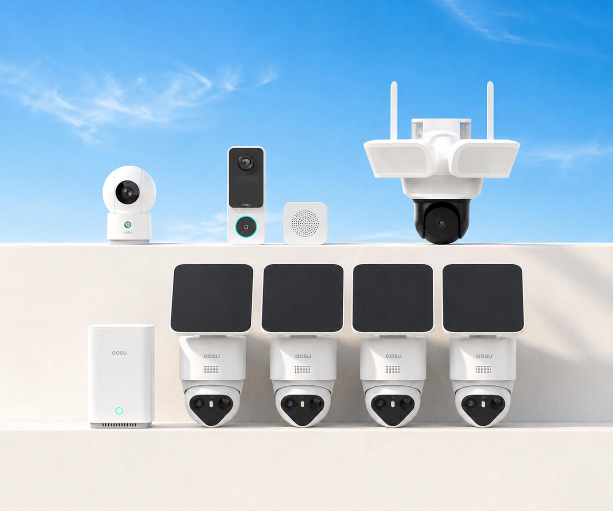 SolarCam T2 Ultra (New aosuBase System) + Video Doorbell SE + Floodlight Cam Pro + IndoorCam P1 Pro