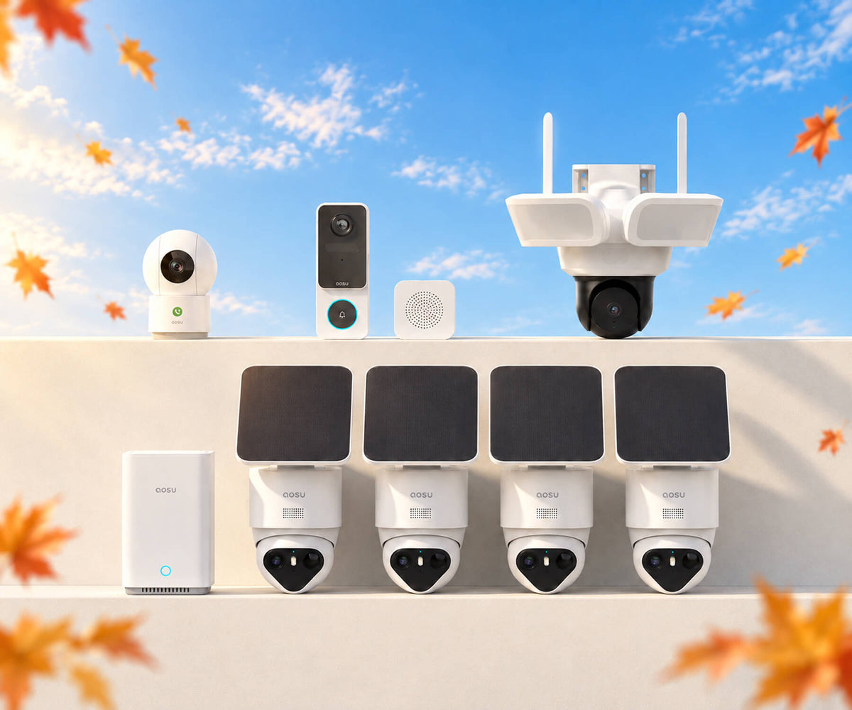 SolarCam T2 Ultra (New aosuBase System) + Video Doorbell SE + Floodlight Cam Pro + IndoorCam P1 Pro