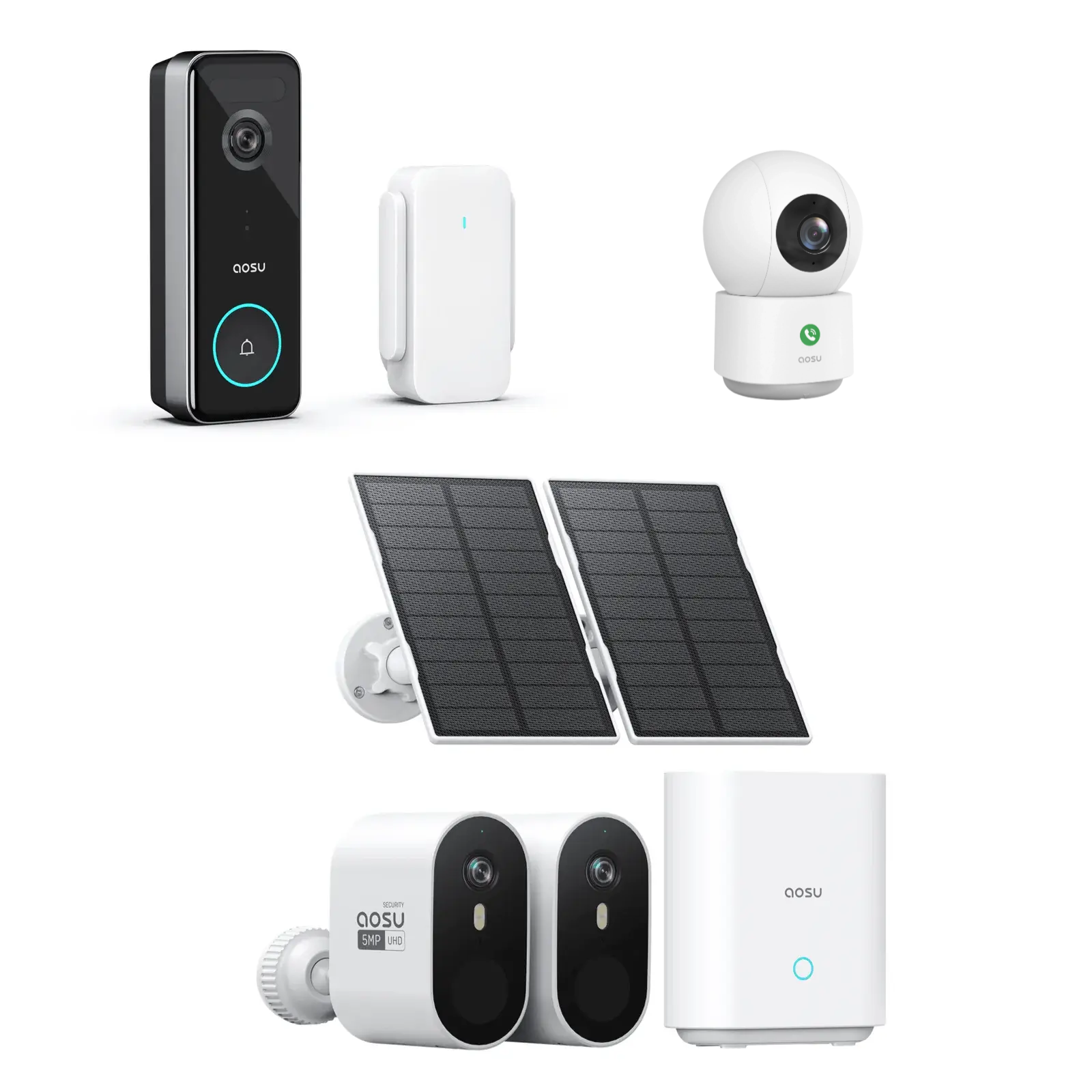 SolarCam System Max + Video Doorbell Ultra + IndoorCam P1 Pro